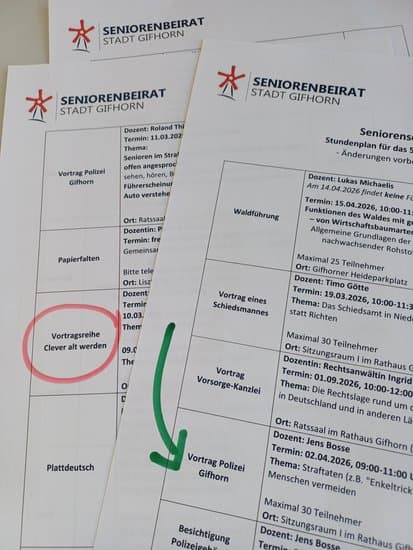 Seniorenschule Gifhorn: Neues Semester startet
