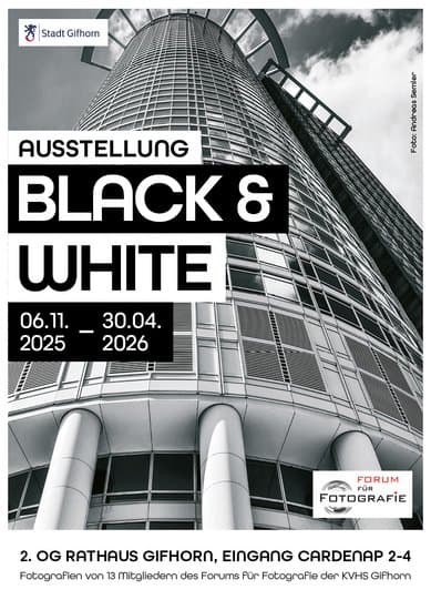 Foto-Ausstellung: BLACK & WHITE im Rathaus